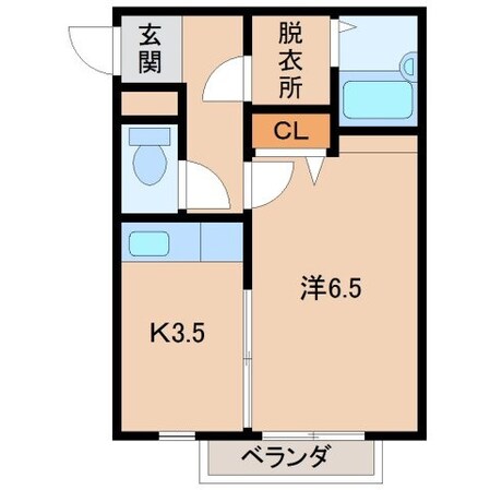 ベルメゾン砂山の物件間取画像